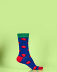 Premium rugby print mismatch socks, pack of 4, sporty and comfortable, cotton blend for all-day wear, trending rugby fan gear by Body and I at brixbailey.com