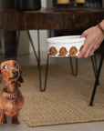 Handcrafted Dachshund Dog Bowl – Stylish Dining for Your Doxie!
