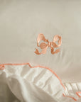 Arabella Bow Ruffle Frill Pillowcase Pair