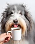 Sip Surveillance – Bearded Collie Mug of Judgment