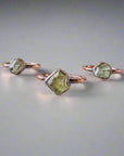 Raw Chrome Diopside Ring - Electroformed | Handmade by Blackbird & Sage