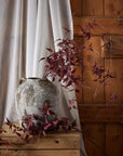 Elegant Burgundy Leaf Ornament | Home Decor Accent