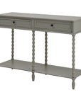 Two Drawer Console Table in Soft Grey