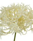 Cream Allium Artificial Flower Triple Bloom Spray