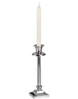 Ivory LED dinner candle with warm white glow, realistic flickering flame effect, 25cm height, flameless and smokeless by RoomLondon at brixbailey.com