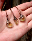 Copper Citrine Necklace - Abundance | Handmade by Blackbird & Sage