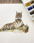 Tiger Watercolour Art Print