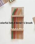 5PC Colorful Glass Reusable Straws-5