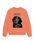 Will Sit for Snacks: The Black Labrador Oversized Sweatshirt