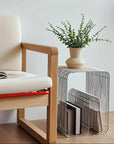 Minimalist Metal Magazine Rack