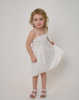 Let's Play Floral Jersey Dress - Cream