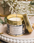 Rose de Provence Candle in a Matt Gold Tin