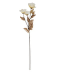 Large White Poppy Stem Floral Decor