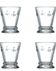 Bee Water Glasses Set of 4, 250ml
