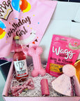 Birthday Girl Dog Hamper - Treats and Toys