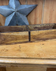 Rustic Wooden Double Brick Mould / Decorative Herb Planter / Storage Box Tray