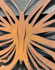 Large Rusty Metal Butterfly Garden Decoration