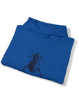 Graphic Insect Print Unisex Hooded Sweatshirt