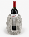 Solid Marble Wine Bottle Holder | Handcrafted Stone Wine Cooler