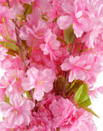 Pack of 6 x Artificial Flowers Pink Blossom Stem 100cm-2