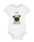 Pug Baby Bodysuit – Cuteness Overload for Your Little Pug-Lover!
