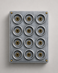 12 Gang 2 Way Cast Aluminium Industrial Toggle Switch Light Panel