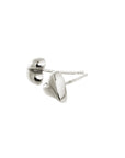 Simply Heart Silver Stud Earrings
