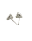 Simply Heart Silver Stud Earrings