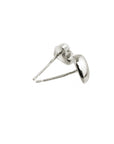 Simply Heart Silver Stud Earrings