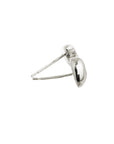 Simply Heart Silver Stud Earrings