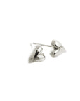 Simply Heart Silver Stud Earrings