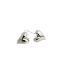 Simply Heart Silver Stud Earrings