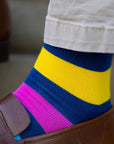 Neon Stripe Bamboo Socks
