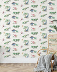 Dinosaur Wallpaper for Kids | Watercolour | Printed in the UK
