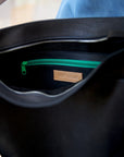 LULU Handbag with Front Pocket - Black