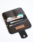Saturday Wallet in Black Leather