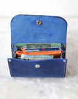 Friday Wallet in Blue Leather