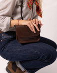 Ruby Purse in Brown Marble