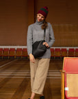 ROBIN Leather Handbag Large - Black