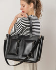 Black AMBER Spacious Everyday Handbag