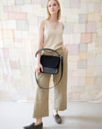 ASTORIA handbag - Black Suede