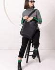 ADDISON Leather Tote - Black
