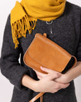 Ruby Leather Purse in Caramel