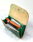 Friday Wallet in New Green Leather