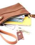 POUCH Wallet - Camel Brown Leather