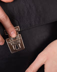 ASTORIA Handbag with Old-Fashioned Buckle - Black