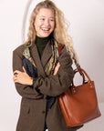 MIGLE Leather Handbag - Ginger