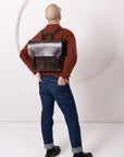 Chocolate Leather Backpack with Convertible Straps