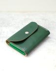 Friday Wallet in New Green Leather