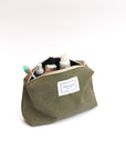 Makeup Bag in Army Green